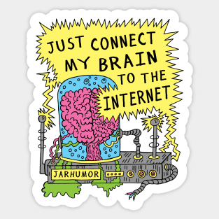 Internet Brain Sticker